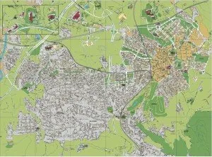 mapa Sant Cugat del Valles
